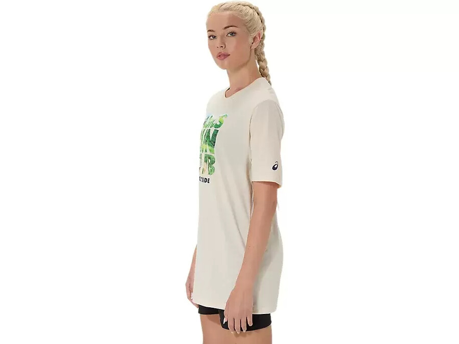 unisex asics run outside club kortärmad t-shirt