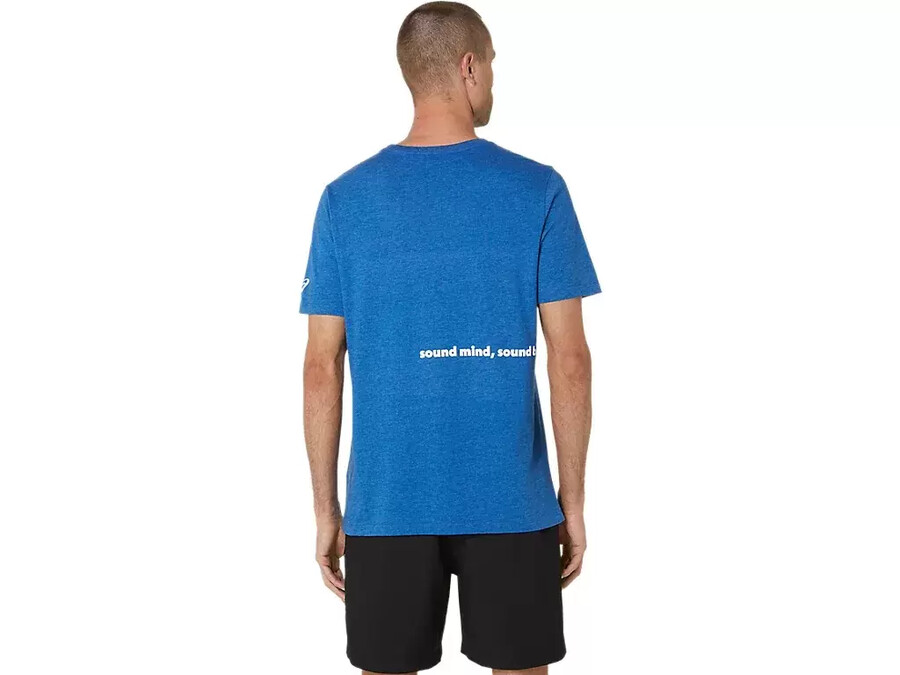 unisex asics run outside club kortärmad t-shirt