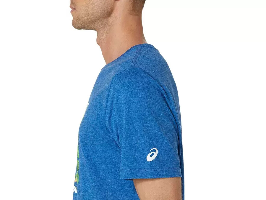 unisex asics run outside club kortärmad t-shirt