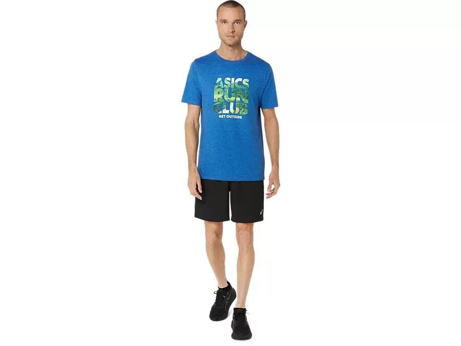 unisex asics run outside club kortärmad t-shirt