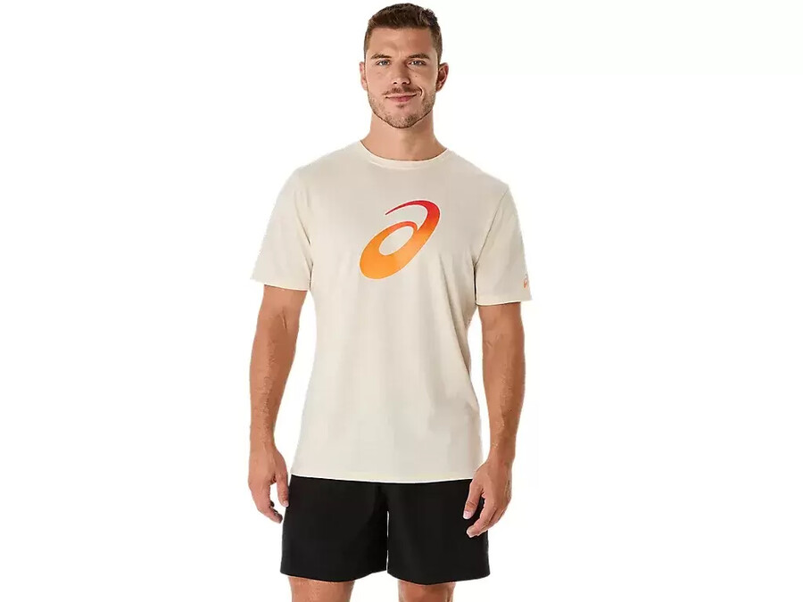 unisex kort t-shirt med gradient och spiral