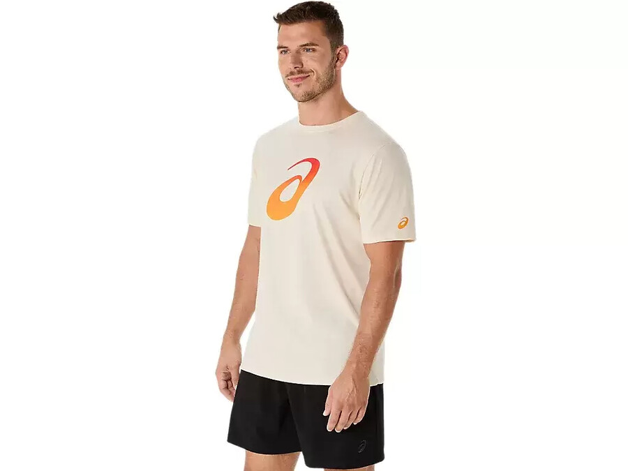 unisex kort t-shirt med gradient och spiral