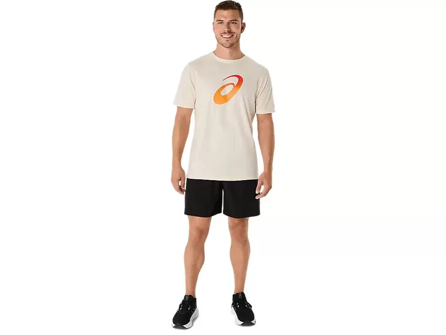 unisex kort t-shirt med gradient och spiral