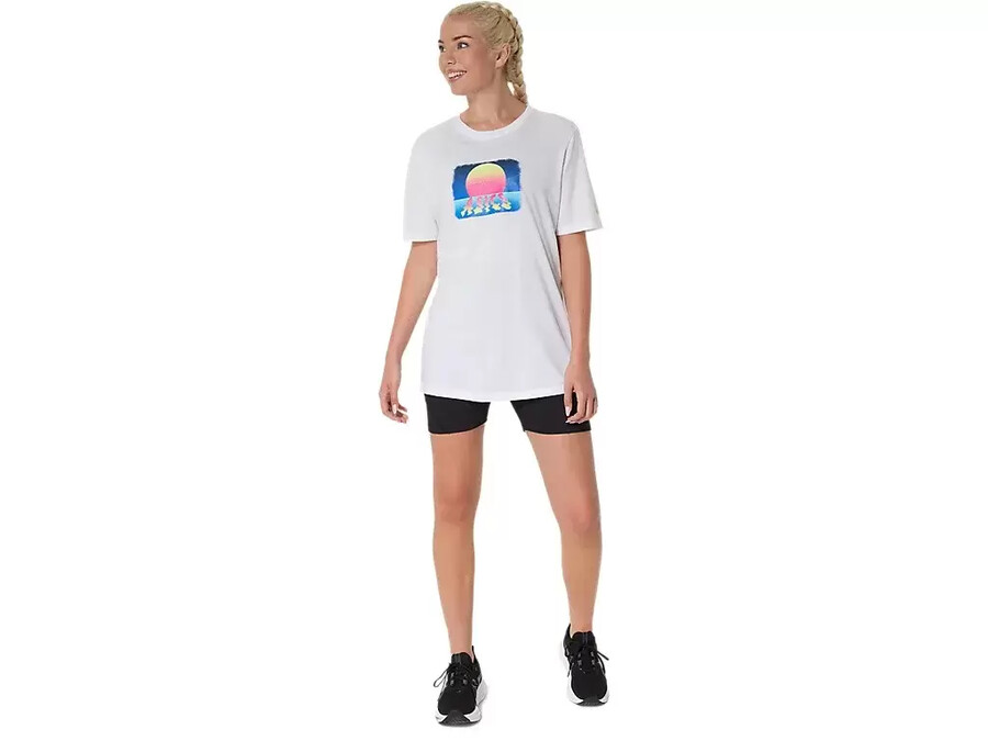 asics retro sunset kortÄrmad t-shirt