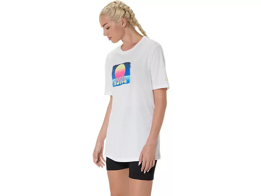 asics retro sunset kortÄrmad t-shirt