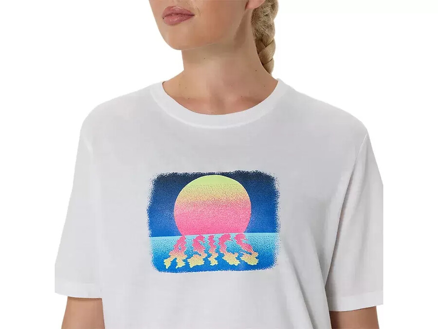 asics retro sunset kortÄrmad t-shirt
