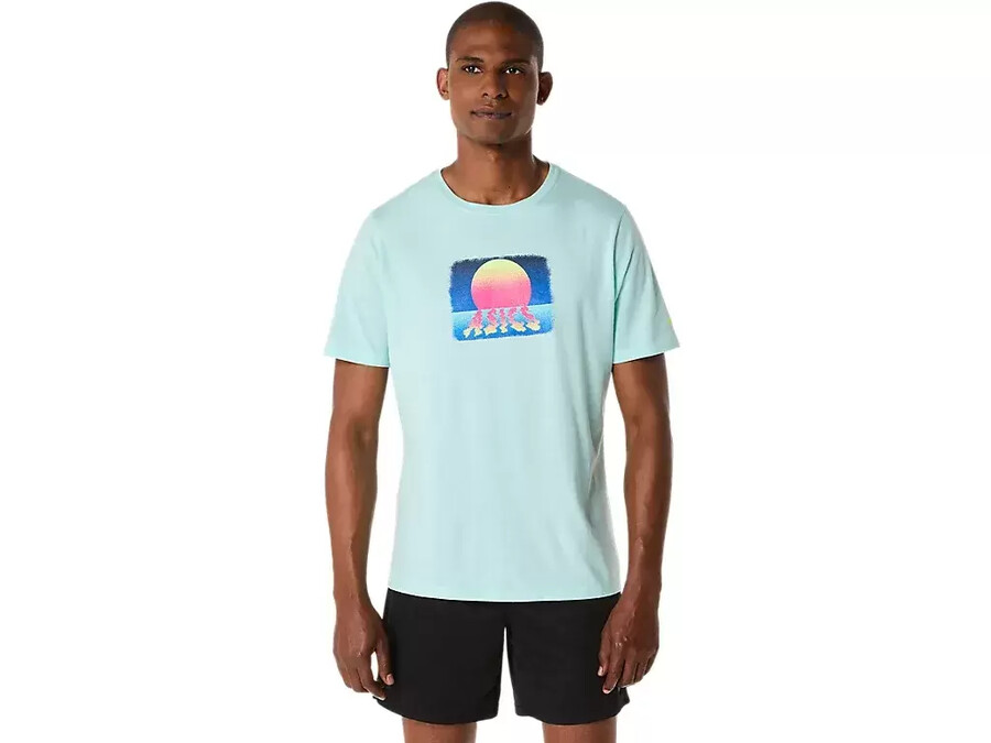 asics retro sunset kortÄrmad t-shirt