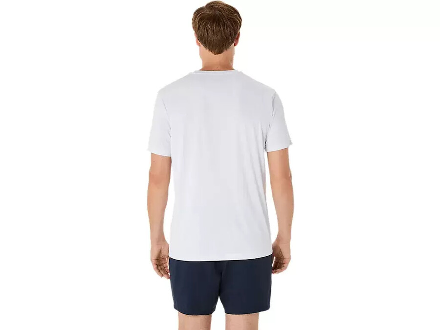 herr-t-shirt med grafisk court-mÖnster
