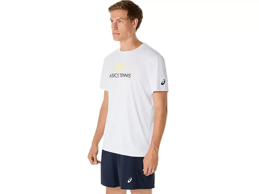 herr-t-shirt med grafisk court-mÖnster
