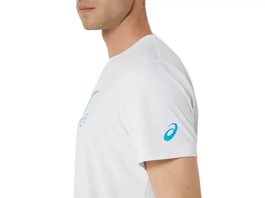 herr-t-shirt med grafisk court-mÖnster