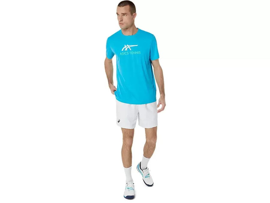 herr-t-shirt med grafisk court-mÖnster