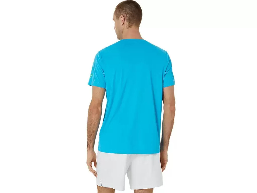 herr-t-shirt med grafisk court-mÖnster