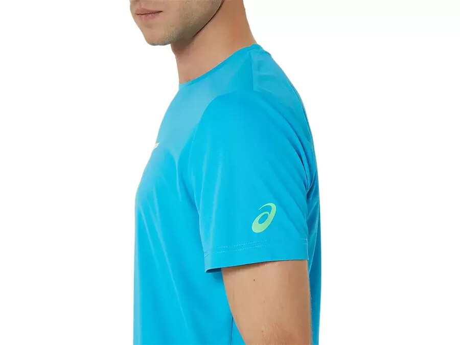 herr-t-shirt med grafisk court-mÖnster
