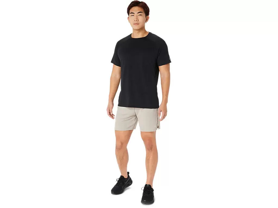 ventilerade stickad shorts i nÄt 7 tum