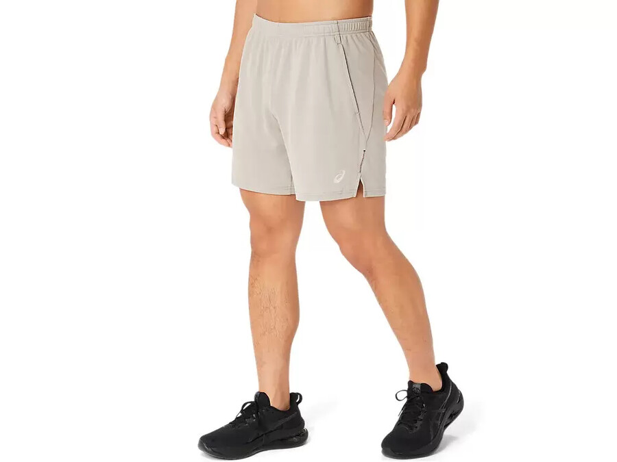 ventilerade stickad shorts i nÄt 7 tum