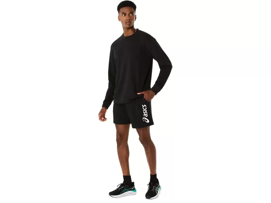 asics logotyckt sweatshorts