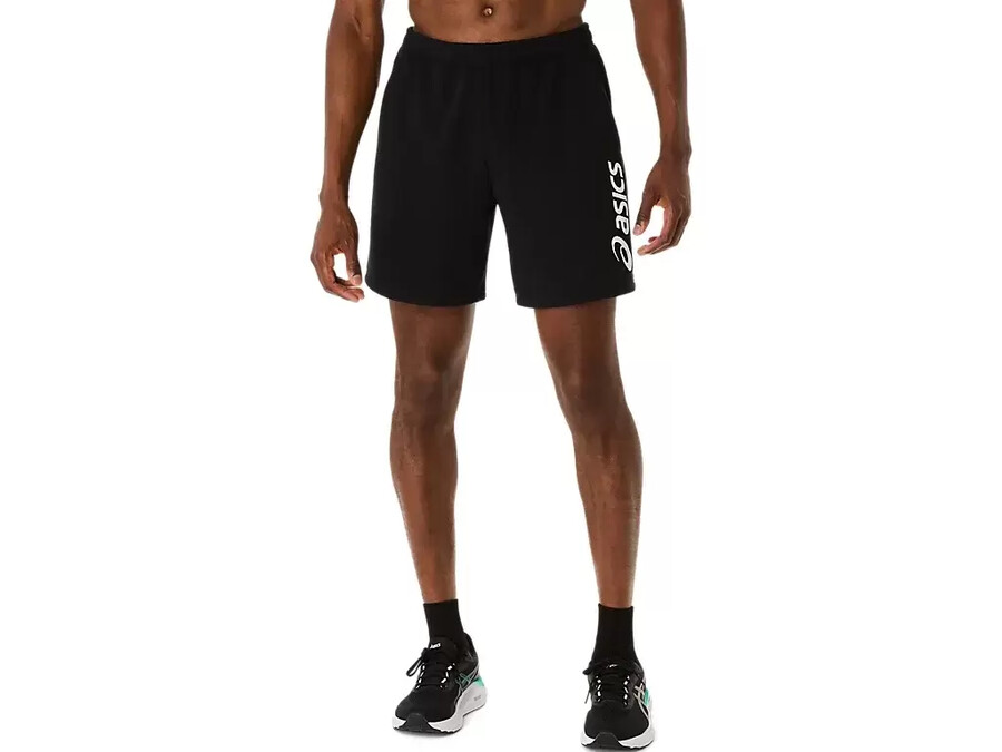 asics logotyckt sweatshorts