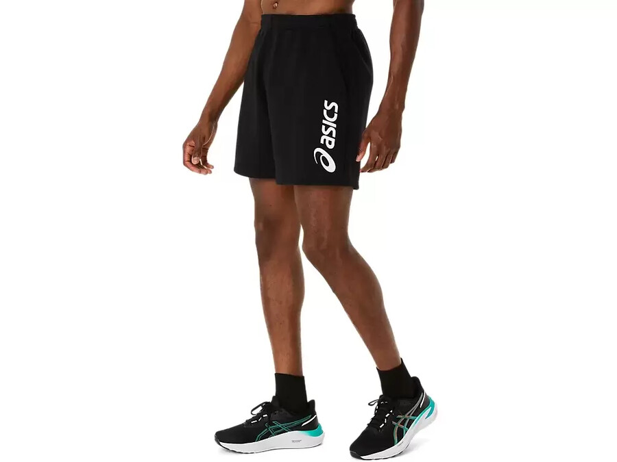 asics logotyckt sweatshorts