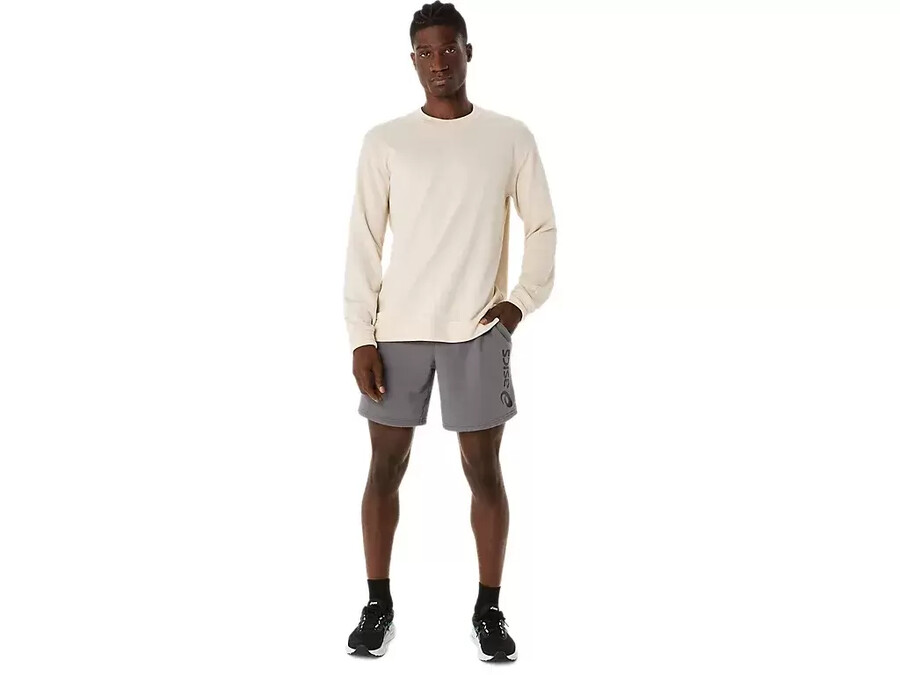 asics logotyckt sweatshorts