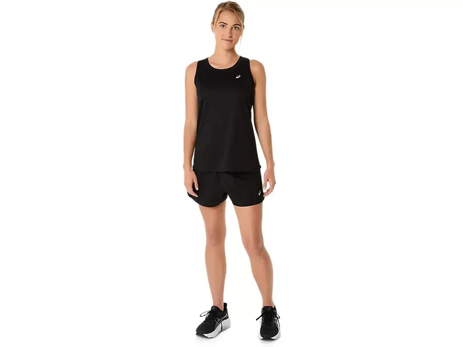 asics silver split short