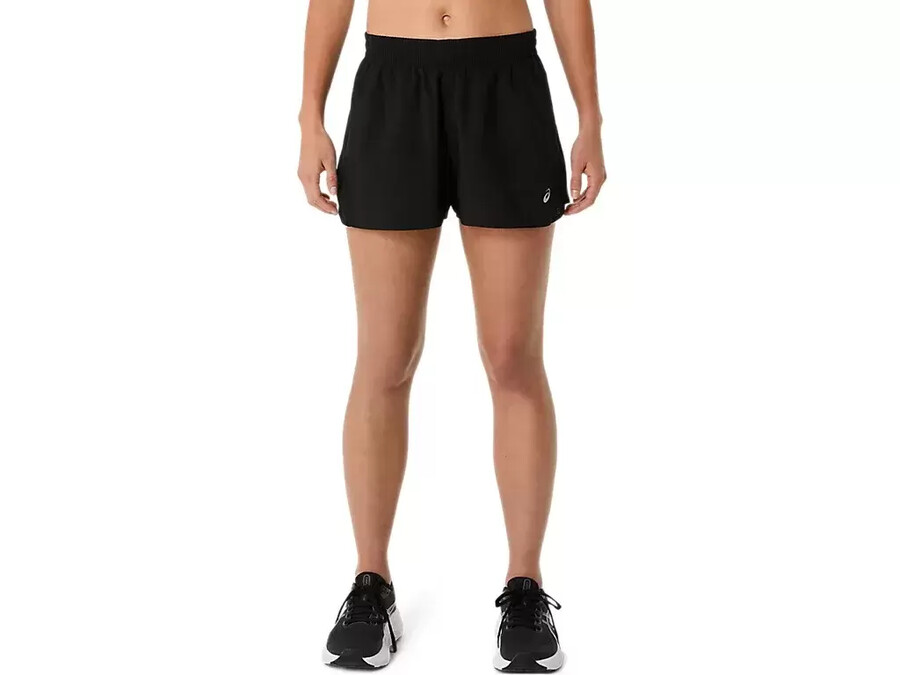 asics silver split short