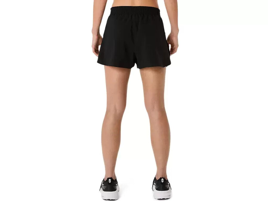 asics silver split short