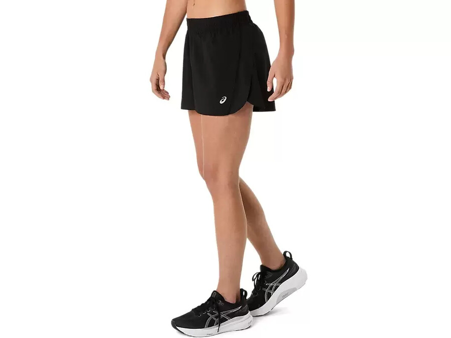asics silver split short