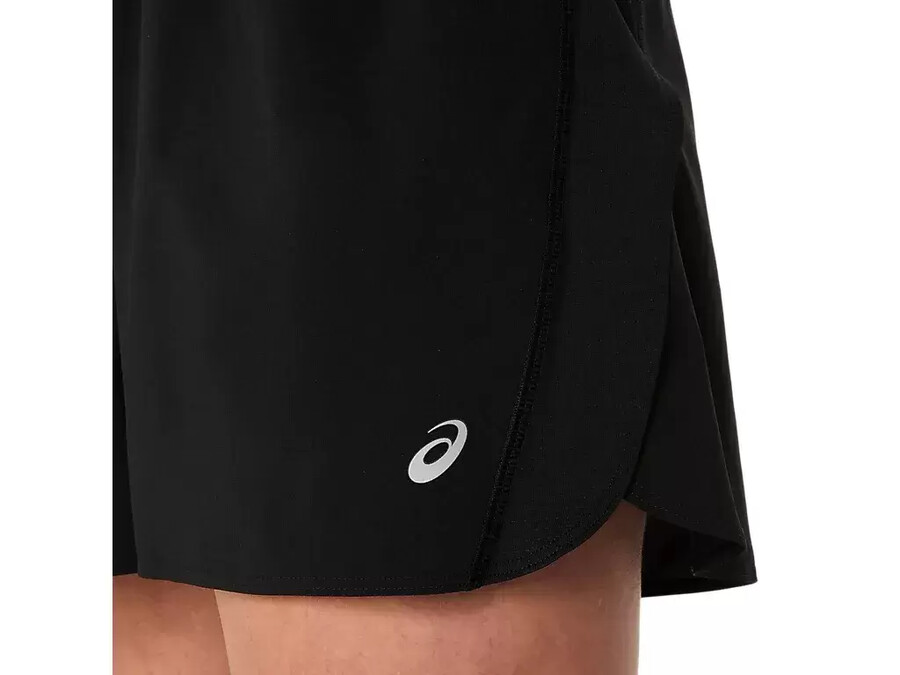 asics silver split short