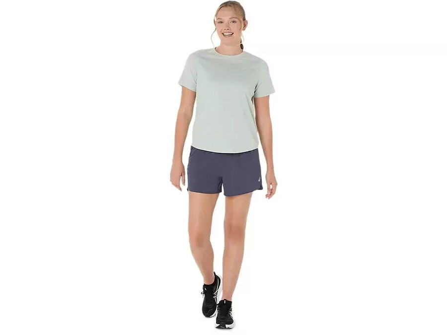 asics silver 4in shorts