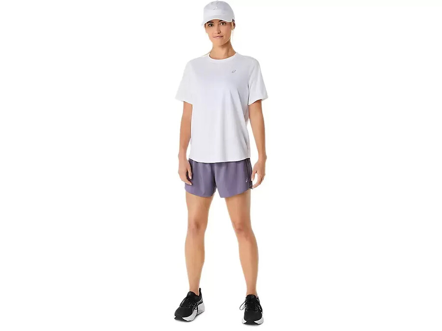 asics silver 4in shorts