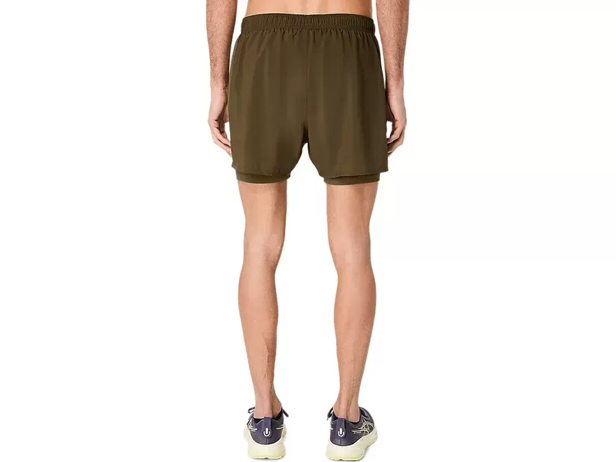 asics silver 2n1 5in short
