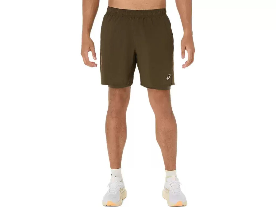 asics silver 2n1 7in shorts